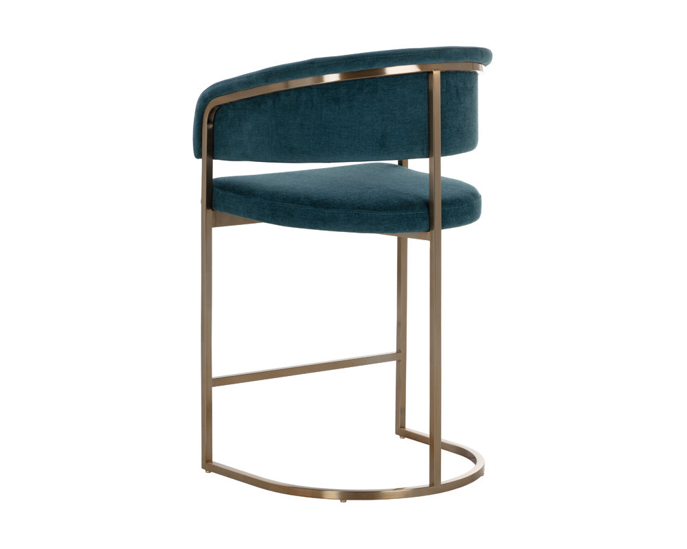 Sunpan - Ikon Marris Counter Stool - Gold - Danny Teal - 109748 view 3