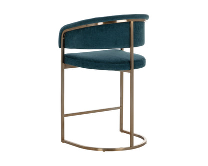 Sunpan - Ikon Marris Counter Stool - Gold - Danny Teal - 109748 view 3