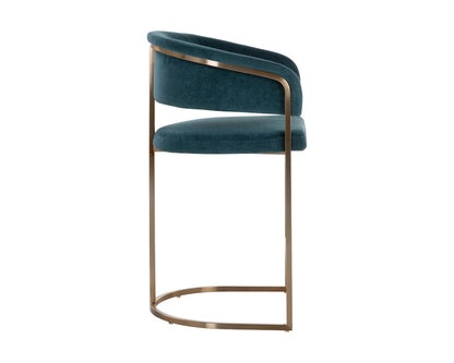 Sunpan - Ikon Marris Counter Stool - Gold - Danny Teal - 109748 view 4