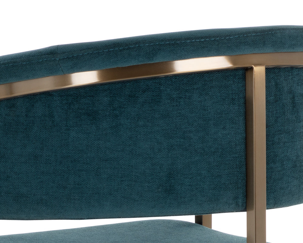 Sunpan - Ikon Marris Counter Stool - Gold - Danny Teal - 109748 view 5