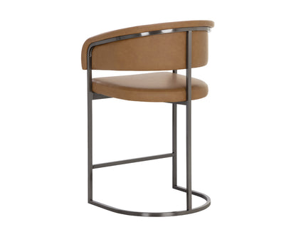 Sunpan - Ikon Marris Counter Stool - Gunmetal - Milliken Cognac - 110907 view 3
