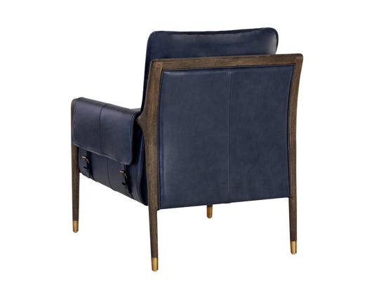 Sunpan - Westport Mauti Armchair - Distressed Brown - Cortina Ink Leather - 110573_CLOSEOUT view 2
