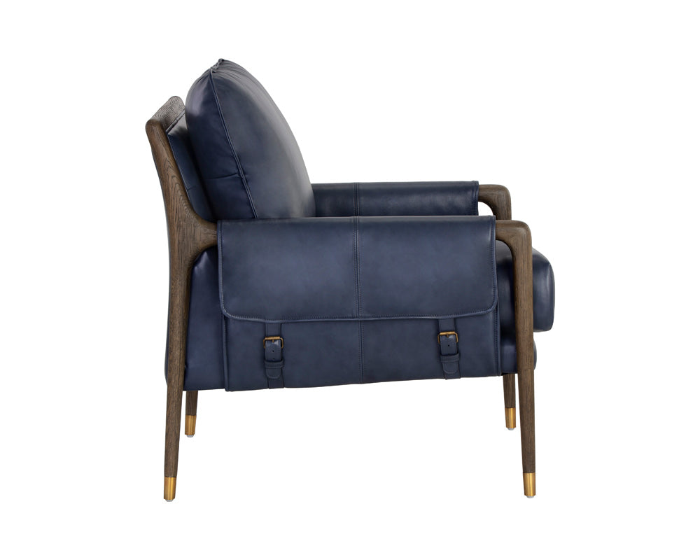 Sunpan - Westport Mauti Armchair - Distressed Brown - Cortina Ink Leather - 110573_CLOSEOUT view 3
