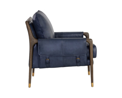 Sunpan - Westport Mauti Armchair - Distressed Brown - Cortina Ink Leather - 110573_CLOSEOUT view 3