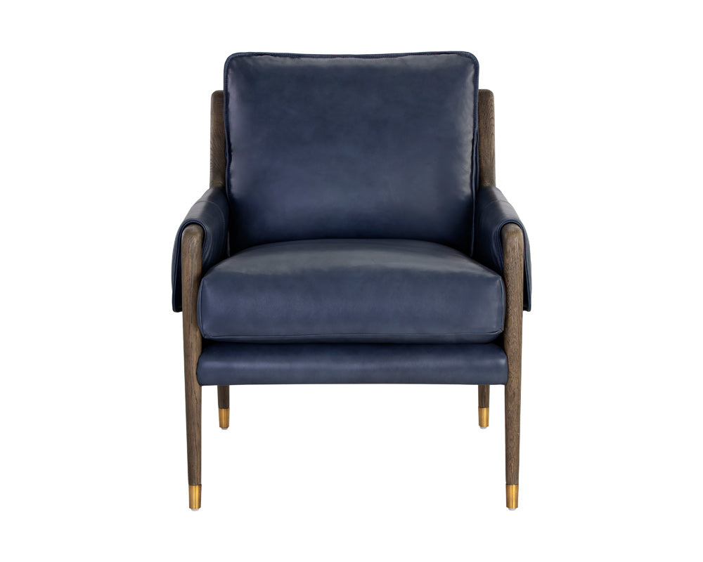 Sunpan - Westport Mauti Armchair - Distressed Brown - Cortina Ink Leather - 110573_CLOSEOUT view 4