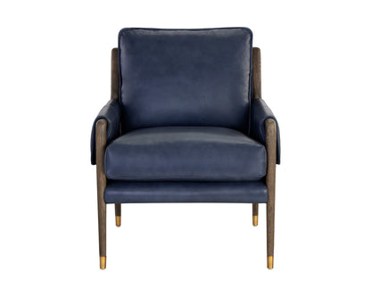 Sunpan - Westport Mauti Armchair - Distressed Brown - Cortina Ink Leather - 110573_CLOSEOUT view 4