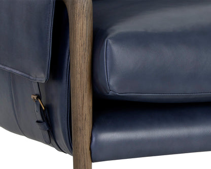 Sunpan - Westport Mauti Armchair - Distressed Brown - Cortina Ink Leather - 110573_CLOSEOUT view 8
