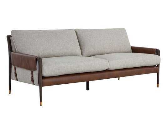Sunpan - Westport Mauti Sofa - Brown - Vault Fog / Bravo Cognac - 110574 veiw 1