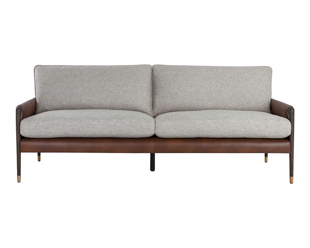 Sunpan - Westport Mauti Sofa - Brown - Vault Fog / Bravo Cognac - 110574 veiw 2