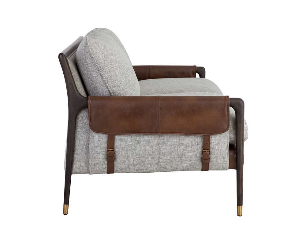 Sunpan - Westport Mauti Sofa - Brown - Vault Fog / Bravo Cognac - 110574 veiw 3