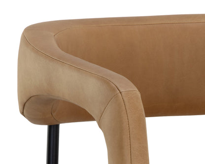 Sunpan - Westport Mavia Barstool - Ludlow Sesame Leather - 111529 view 6