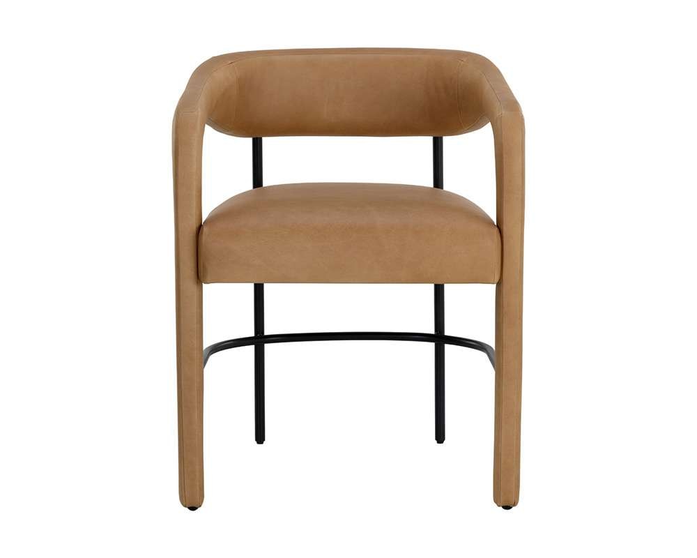 Sunpan - Westport Mavia Dining Armchair - Ludlow Sesame Leather - 111453 veiw 2