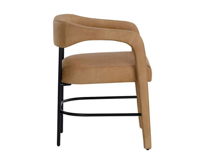 Sunpan - Westport Mavia Dining Armchair - Ludlow Sesame Leather - 111453 veiw 3