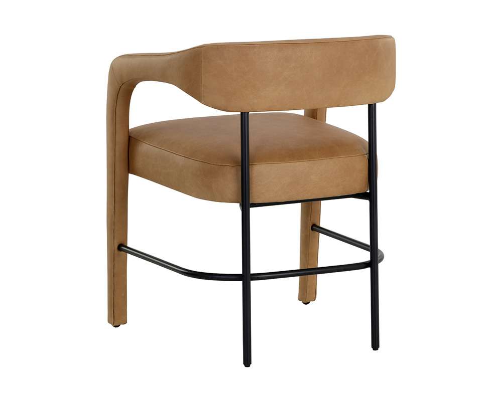 Sunpan - Westport Mavia Dining Armchair - Ludlow Sesame Leather - 111453 veiw 4