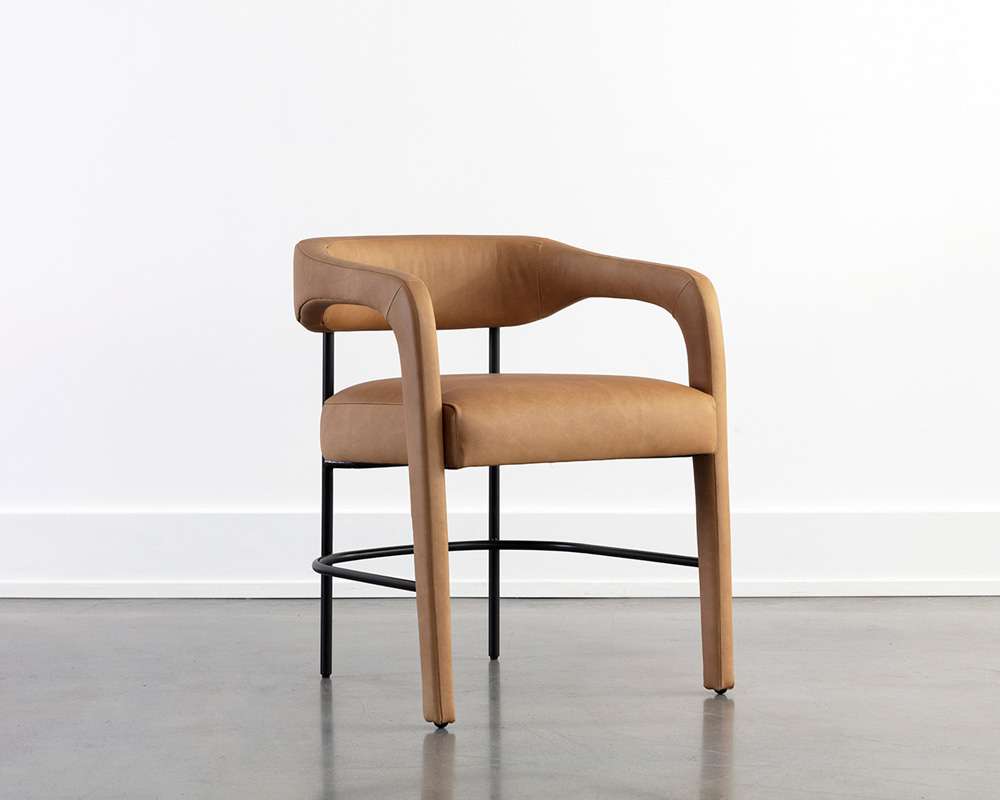 Sunpan - Westport Mavia Dining Armchair - Ludlow Sesame Leather - 111453 veiw 5