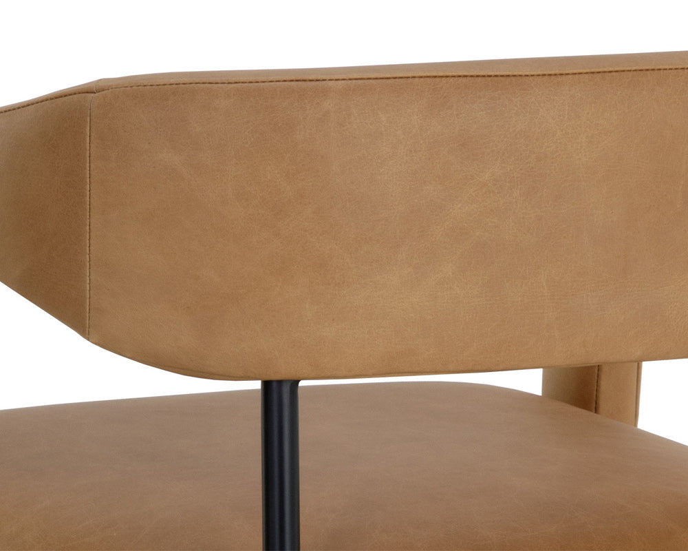 Sunpan - Westport Mavia Dining Armchair - Ludlow Sesame Leather - 111453 view 6