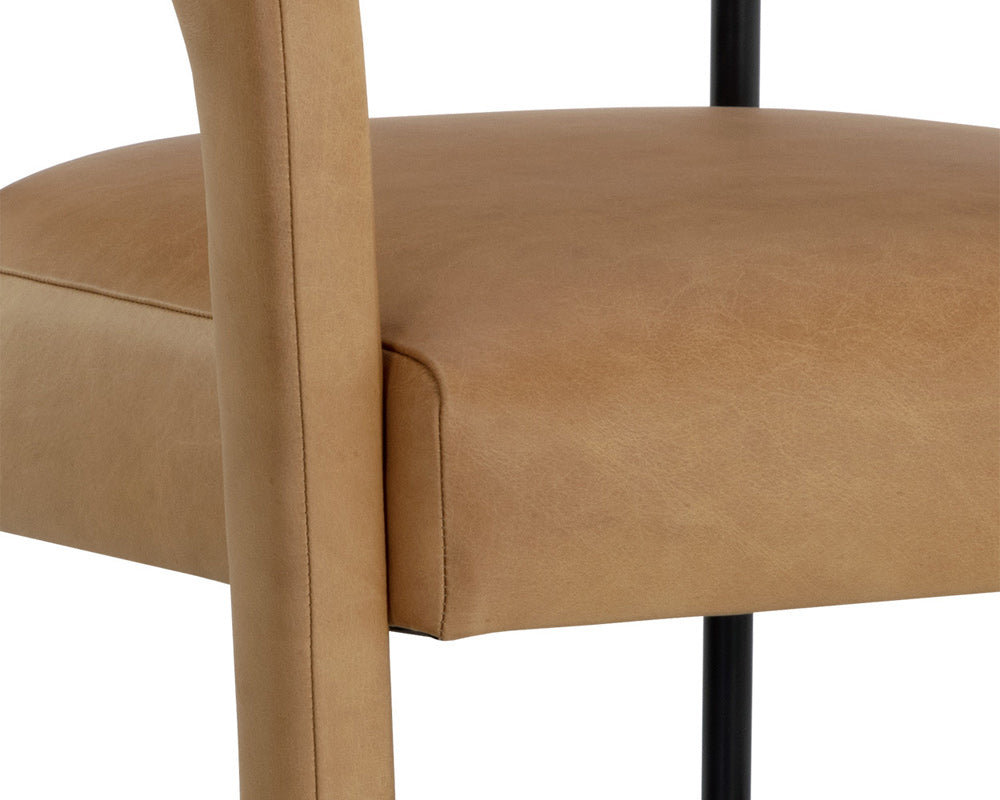 Sunpan - Westport Mavia Dining Armchair - Ludlow Sesame Leather - 111453 view 7