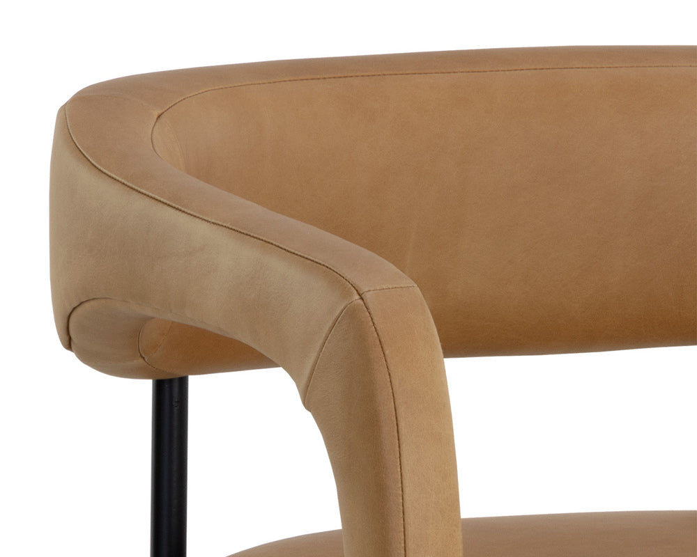Sunpan - Westport Mavia Dining Armchair - Ludlow Sesame Leather - 111453 view 8