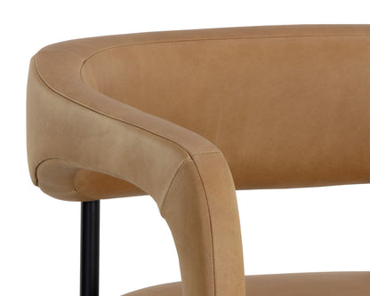 Sunpan - Westport Mavia Dining Armchair - Ludlow Sesame Leather - 111453 view 8