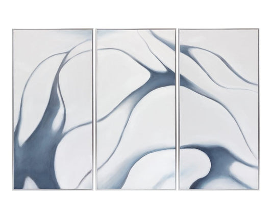 Sunpan - Meditation (Set Of 3) - 30in X 60in - Silver Floater Frame - A0366 view 1