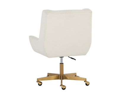 Sunpan - Mirian Office Chair - Zenith Alabaster - 107855 view 4