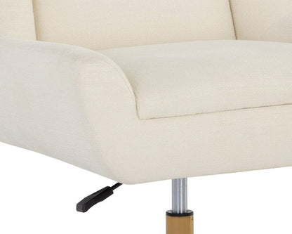 Sunpan - Mirian Office Chair - Zenith Alabaster - 107855 view 6