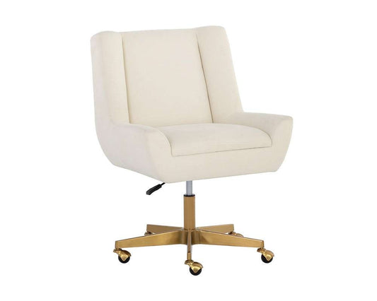 Sunpan - Mirian Office Chair - Zenith Alabaster - 107855 veiw 1