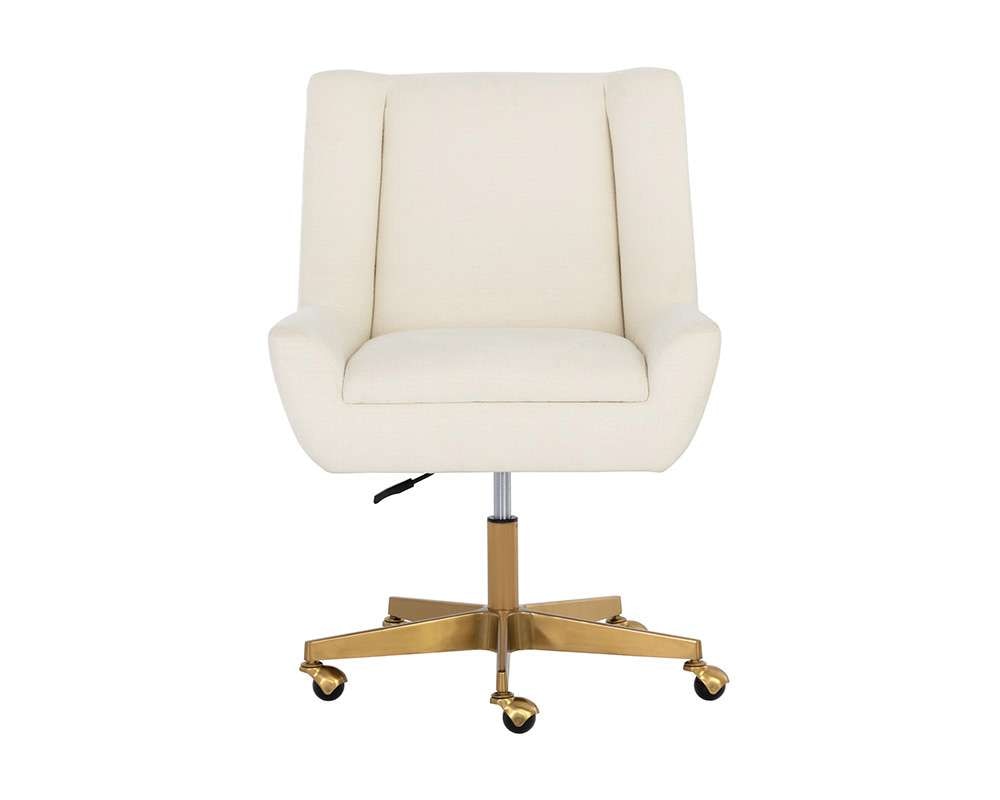 Sunpan - Mirian Office Chair - Zenith Alabaster - 107855 veiw 2