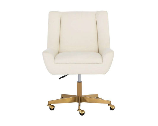 Sunpan - Mirian Office Chair - Zenith Alabaster - 107855 veiw 2