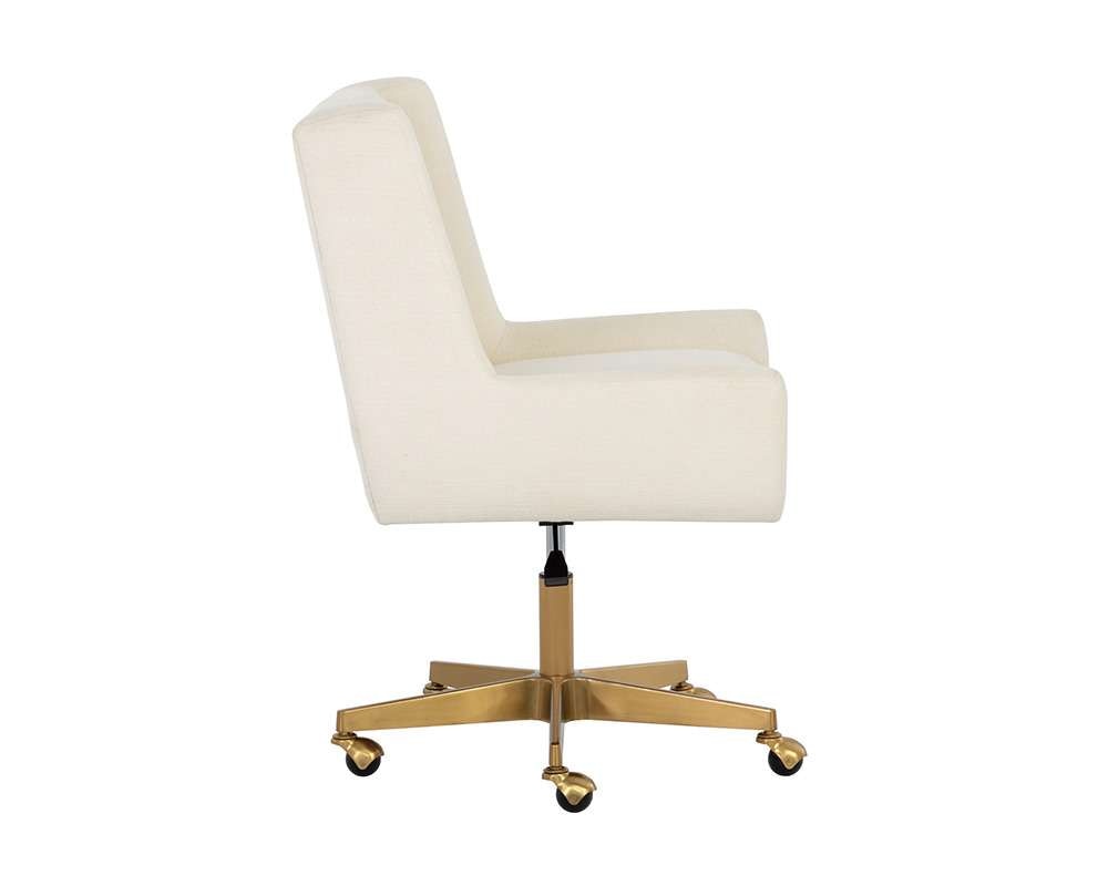 Sunpan - Mirian Office Chair - Zenith Alabaster - 107855 veiw 3
