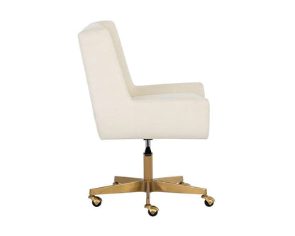Sunpan - Mirian Office Chair - Zenith Alabaster - 107855 veiw 3