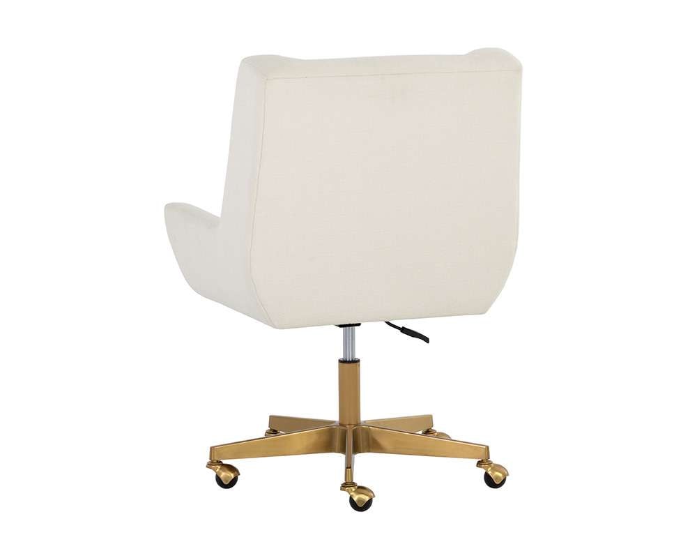 Sunpan - Mirian Office Chair - Zenith Alabaster - 107855 veiw 4