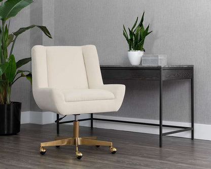 Sunpan - Mirian Office Chair - Zenith Alabaster - 107855 veiw 5