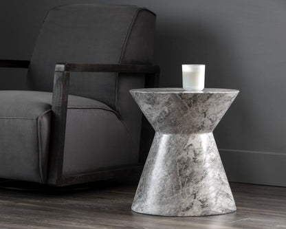 Sunpan - MIXT Astley End Table - Marble Look - Grey - 106496 view 3