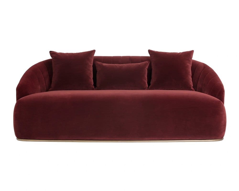 Sunpan - MIXT Astrid Sofa - Merlot - 103642 view 2