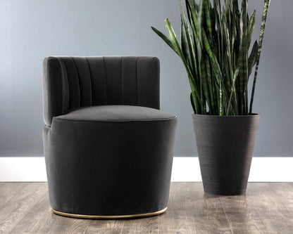 Sunpan - MIXT August Lounge Chair - Shadow Grey - 103495 view 5