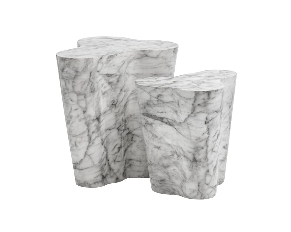 Sunpan - MIXT Ava End Table - Large - Marble Look - 103311 view 4