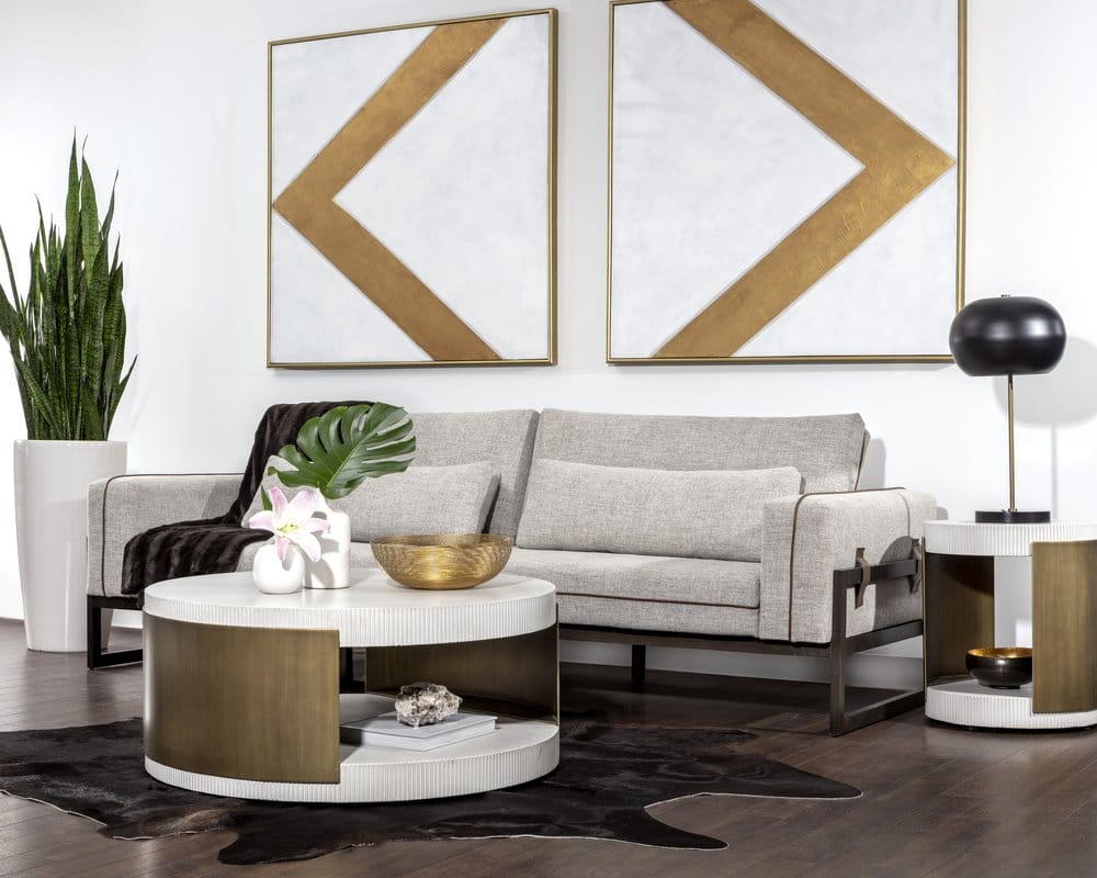 Sunpan - MIXT Belinda Sofa - Rhapsody Greige - 105447 view 6