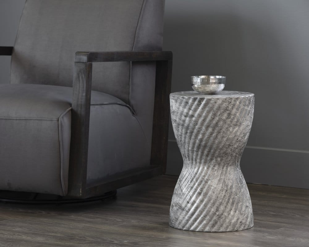 Sunpan - MIXT Cara End Table - Marble Look - Grey - 106775_CLOSEOUT view 4