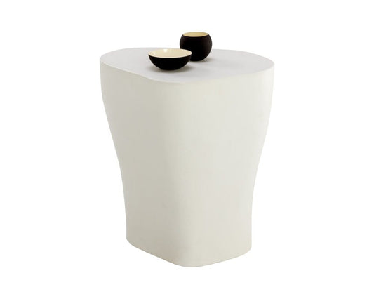 Sunpan - MIXT Dali End Table Large - White - 108568 view 1