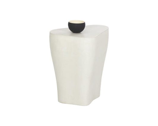 Sunpan - MIXT Dali End Table Small - White - 107467 view 1