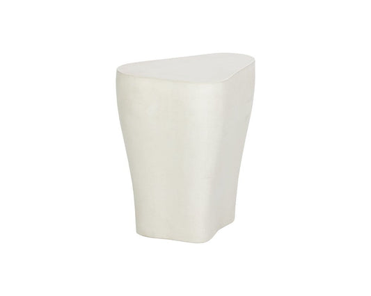Sunpan - MIXT Dali End Table Small - White - 107467 view 2