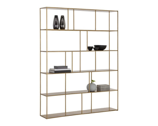Sunpan - MIXT Eiffel Bookcase Extra Large - Antique Brass - 105940 view 1