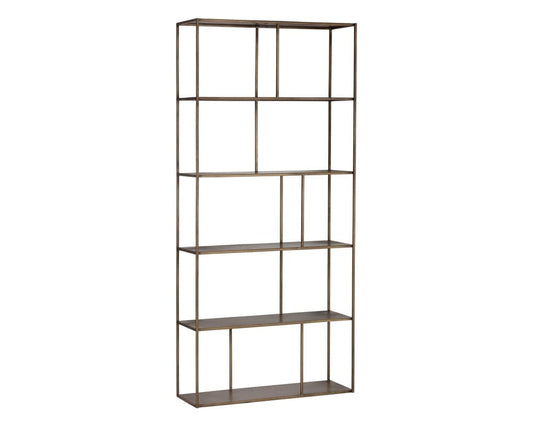 Sunpan - MIXT Eiffel Bookcase Large - Antique Brass - 102940 view 2
