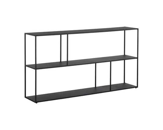 Sunpan - MIXT Eiffel Low Bookcase Large - Black - 106603 view 2