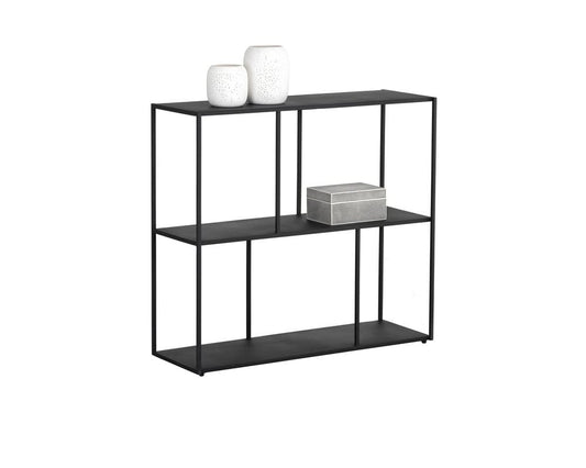 Sunpan - MIXT Eiffel Low Bookcase Medium - Black - 106601 view 1