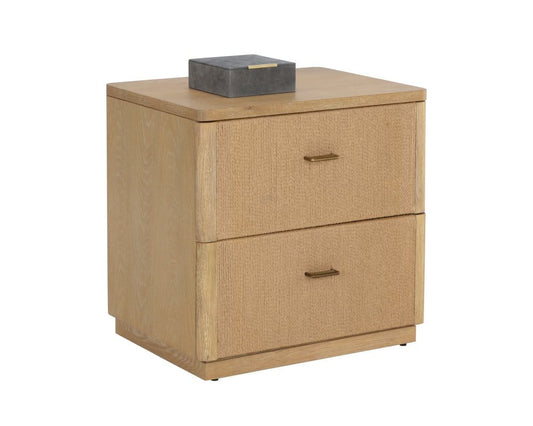 Sunpan - MIXT Etienne Nightstand - Rustic Oak - 110133_CLOSEOUT view 2