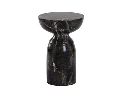 Sunpan - MIXT Goya End Table - Marble Look - Black - 105012 view 1