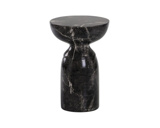 Sunpan - MIXT Goya End Table - Marble Look - Black - 105012 view 1