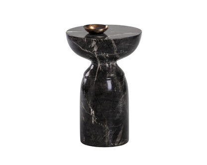 Sunpan - MIXT Goya End Table - Marble Look - Black - 105012 view 2